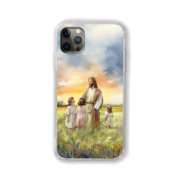 Jesus with children Phone Case